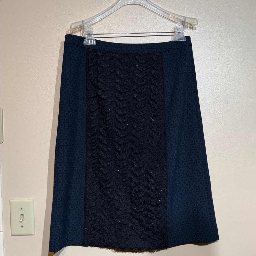 Tracy Reese Navy Lace Pencil Skirt